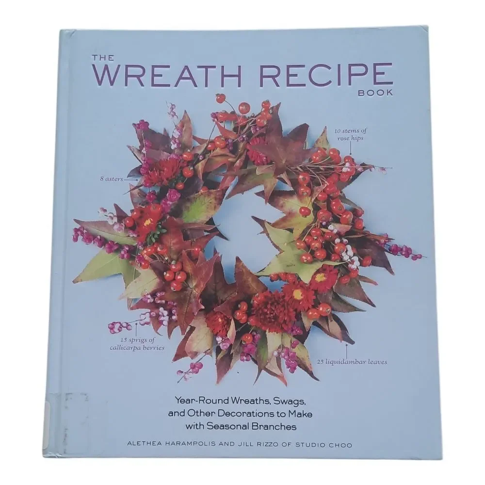 Festive Holiday Wreath with Red and Orange Accents